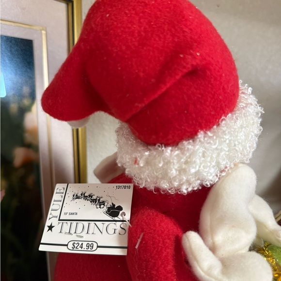 Jolly Santa Claus Decoration with Brown Gift Bag - Picture 11 of 16